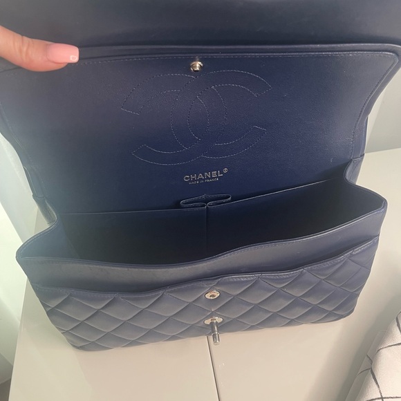 Chanel jumbo double flap, lambskin, blue🫐 - Picture 2 of 9